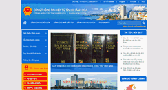 Desktop Screenshot of khanhhoa.gov.vn